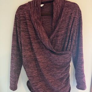 Pinkblush Burgundy Cowl Neck Sweater